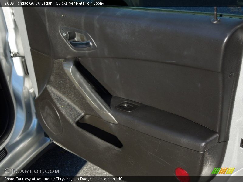 Quicksilver Metallic / Ebony 2009 Pontiac G6 V6 Sedan