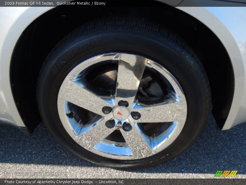 Quicksilver Metallic / Ebony 2009 Pontiac G6 V6 Sedan