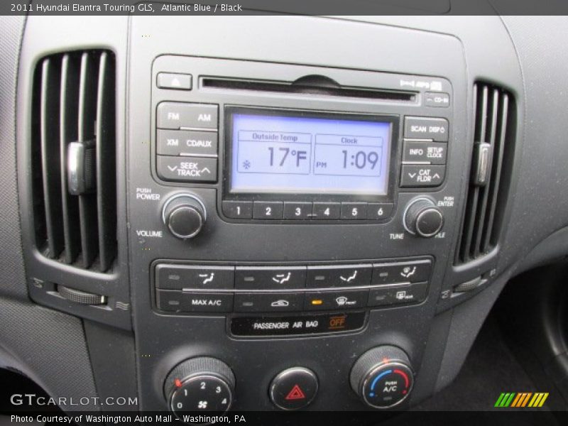 Atlantic Blue / Black 2011 Hyundai Elantra Touring GLS