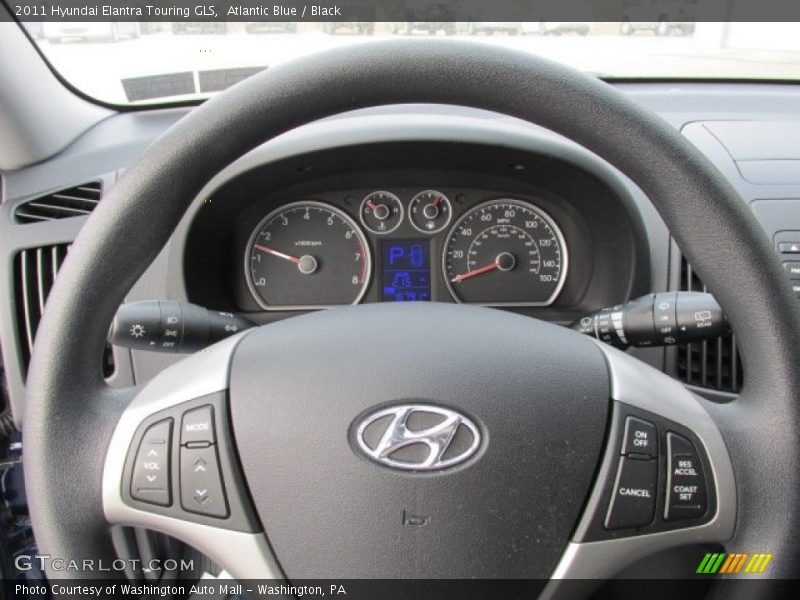 Atlantic Blue / Black 2011 Hyundai Elantra Touring GLS