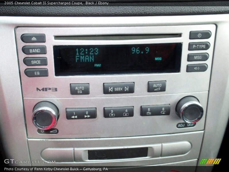 Audio System of 2005 Cobalt SS Supercharged Coupe