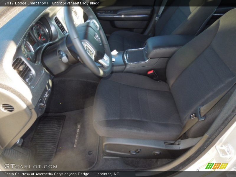 Bright Silver Metallic / Black 2012 Dodge Charger SXT