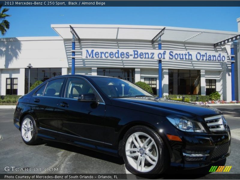 Black / Almond Beige 2013 Mercedes-Benz C 250 Sport