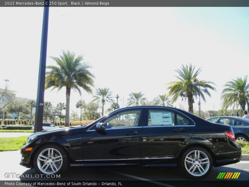 Black / Almond Beige 2013 Mercedes-Benz C 250 Sport