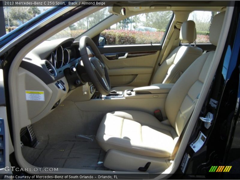 Black / Almond Beige 2013 Mercedes-Benz C 250 Sport