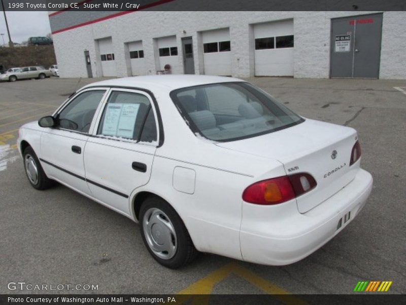 Super White / Gray 1998 Toyota Corolla CE