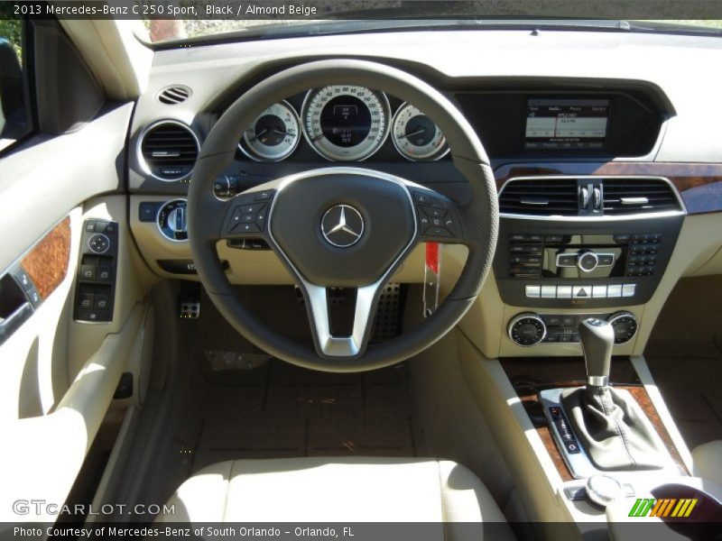 Black / Almond Beige 2013 Mercedes-Benz C 250 Sport