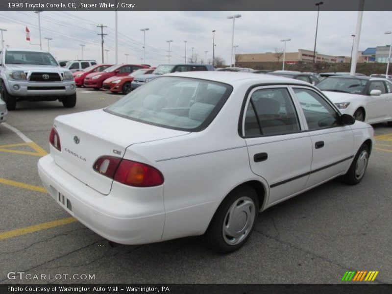 Super White / Gray 1998 Toyota Corolla CE