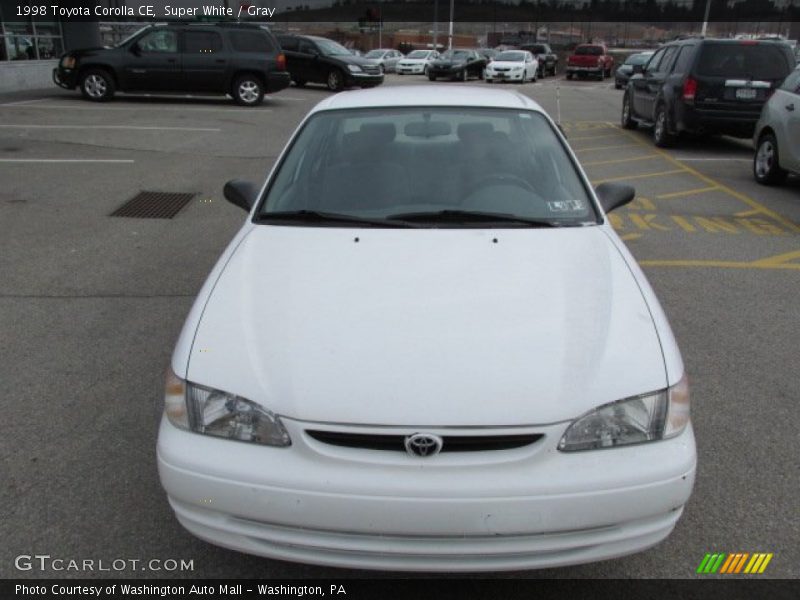 Super White / Gray 1998 Toyota Corolla CE