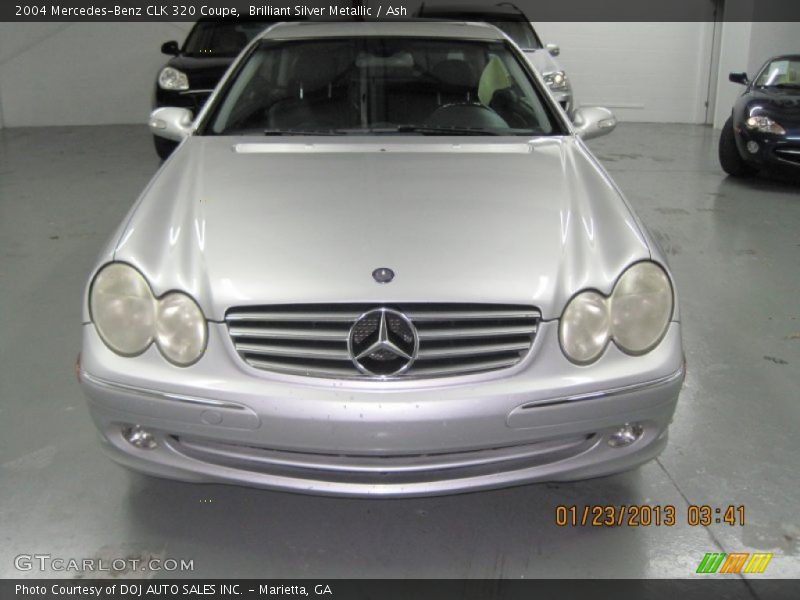 Brilliant Silver Metallic / Ash 2004 Mercedes-Benz CLK 320 Coupe