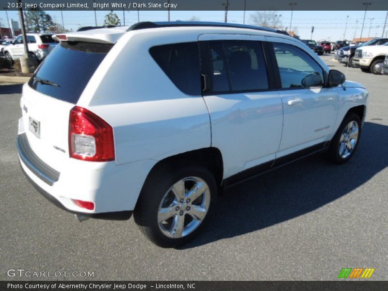 Bright White / Dark Slate Gray 2013 Jeep Compass Limited