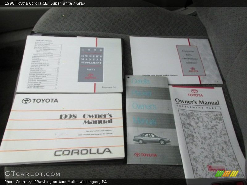 Super White / Gray 1998 Toyota Corolla CE