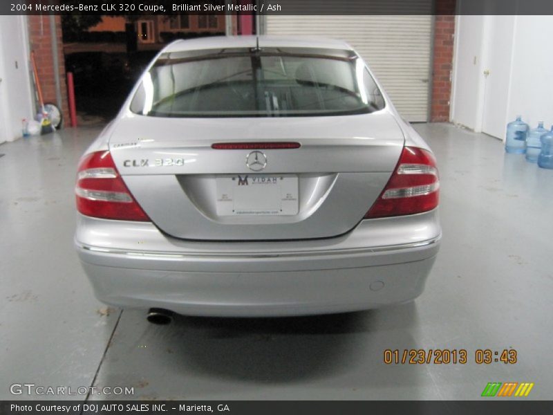 Brilliant Silver Metallic / Ash 2004 Mercedes-Benz CLK 320 Coupe