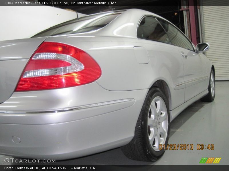 Brilliant Silver Metallic / Ash 2004 Mercedes-Benz CLK 320 Coupe