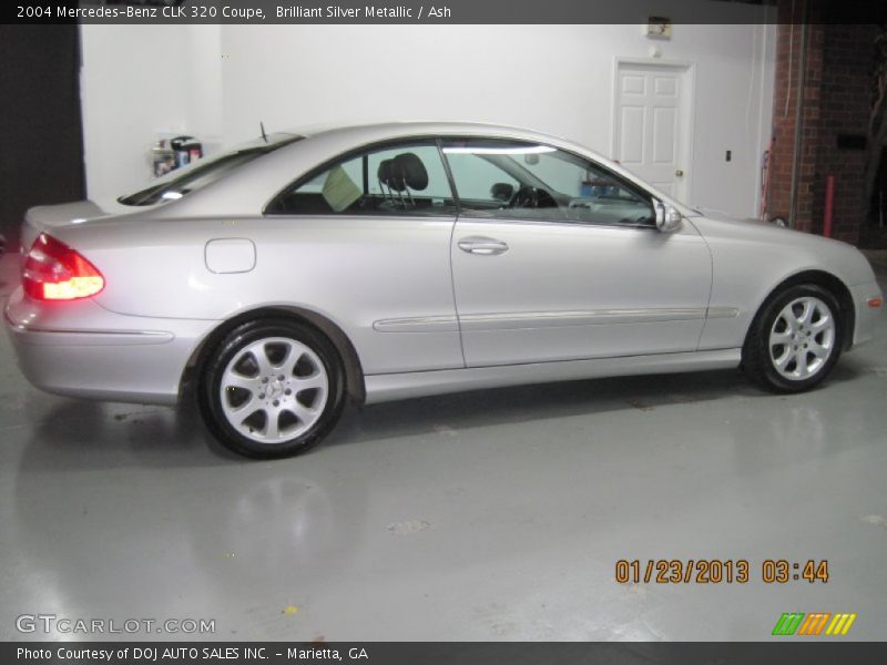 Brilliant Silver Metallic / Ash 2004 Mercedes-Benz CLK 320 Coupe