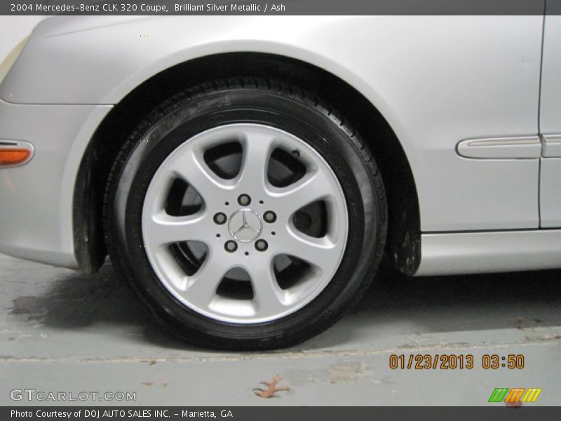 Brilliant Silver Metallic / Ash 2004 Mercedes-Benz CLK 320 Coupe