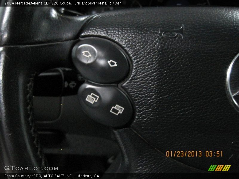 Brilliant Silver Metallic / Ash 2004 Mercedes-Benz CLK 320 Coupe