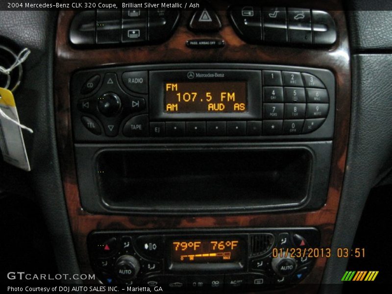 Brilliant Silver Metallic / Ash 2004 Mercedes-Benz CLK 320 Coupe