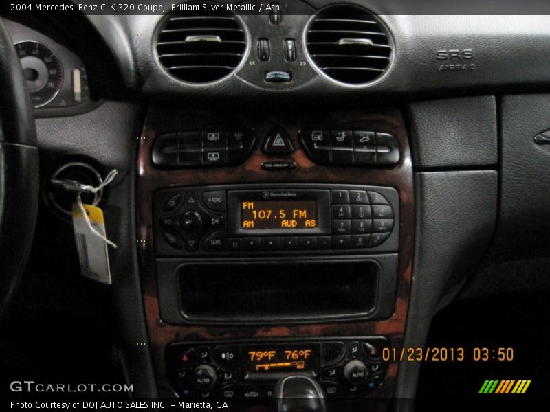 Brilliant Silver Metallic / Ash 2004 Mercedes-Benz CLK 320 Coupe
