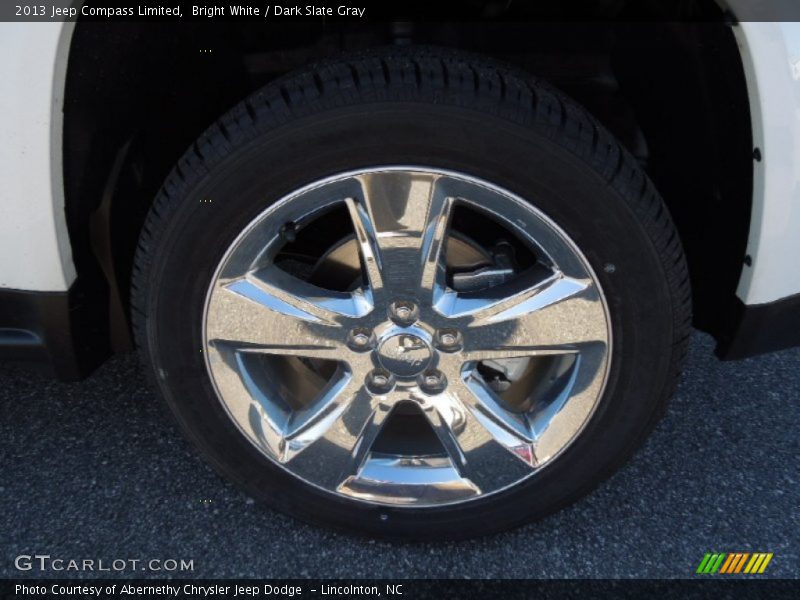 Bright White / Dark Slate Gray 2013 Jeep Compass Limited