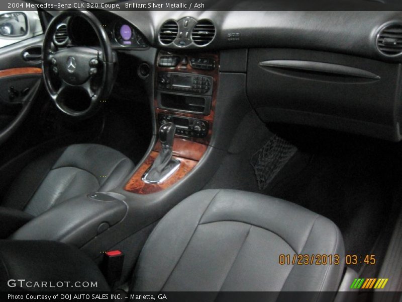 Brilliant Silver Metallic / Ash 2004 Mercedes-Benz CLK 320 Coupe