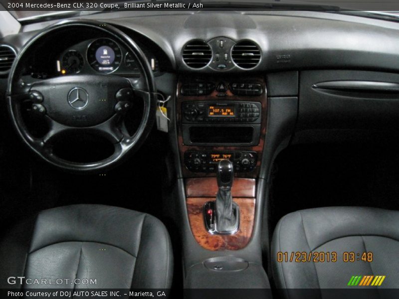 Brilliant Silver Metallic / Ash 2004 Mercedes-Benz CLK 320 Coupe