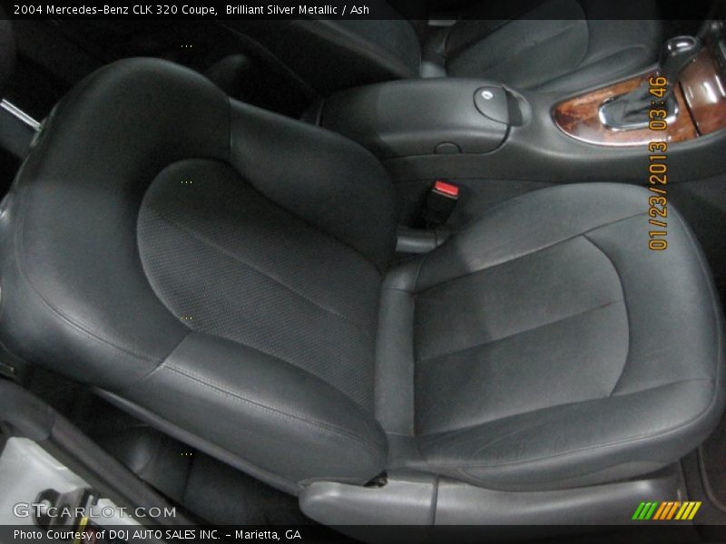 Brilliant Silver Metallic / Ash 2004 Mercedes-Benz CLK 320 Coupe