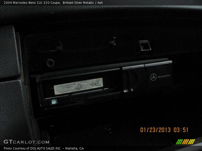 Brilliant Silver Metallic / Ash 2004 Mercedes-Benz CLK 320 Coupe