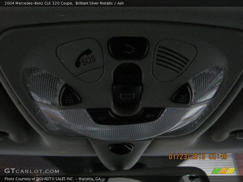 Brilliant Silver Metallic / Ash 2004 Mercedes-Benz CLK 320 Coupe