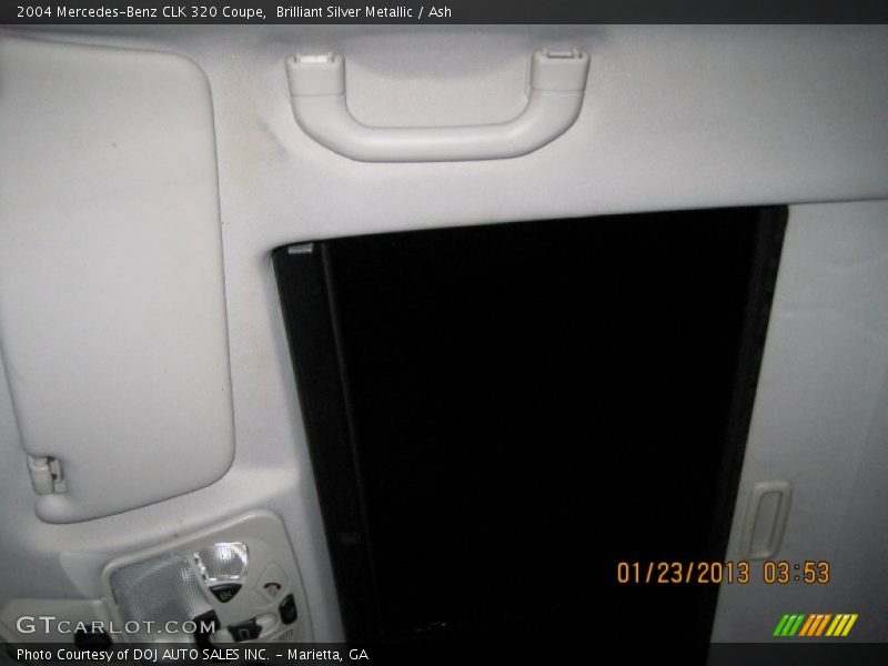 Brilliant Silver Metallic / Ash 2004 Mercedes-Benz CLK 320 Coupe