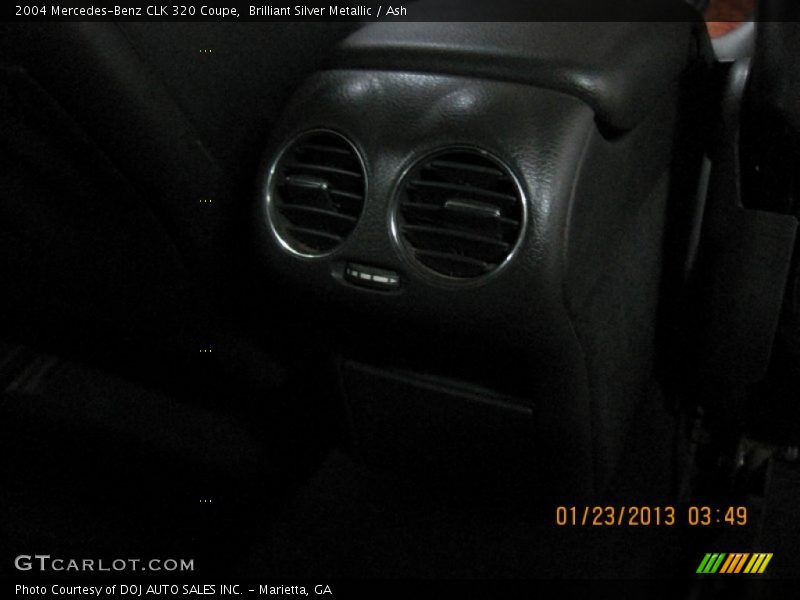 Brilliant Silver Metallic / Ash 2004 Mercedes-Benz CLK 320 Coupe