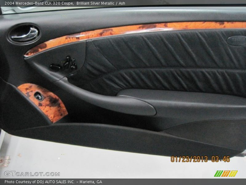 Brilliant Silver Metallic / Ash 2004 Mercedes-Benz CLK 320 Coupe
