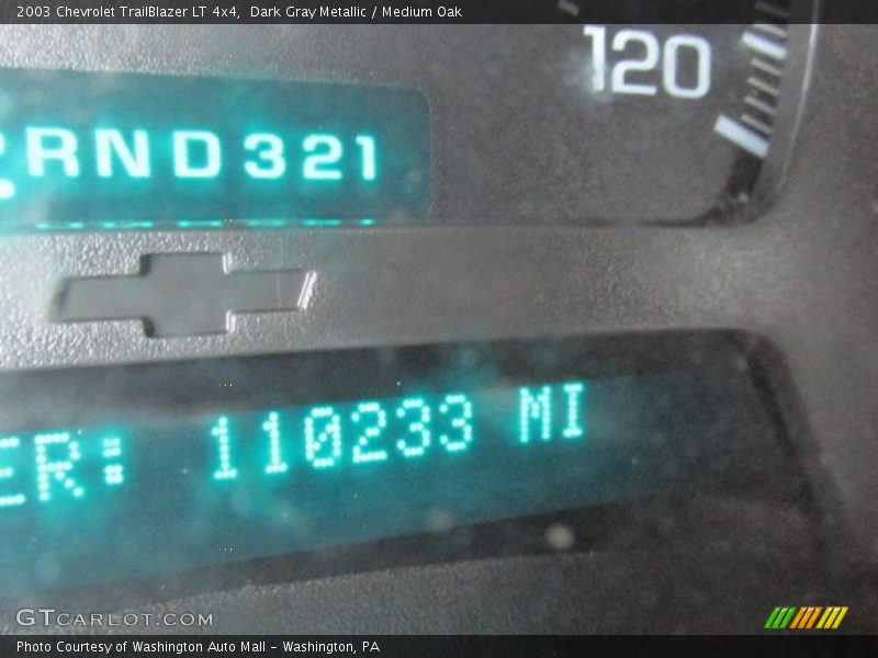 Dark Gray Metallic / Medium Oak 2003 Chevrolet TrailBlazer LT 4x4