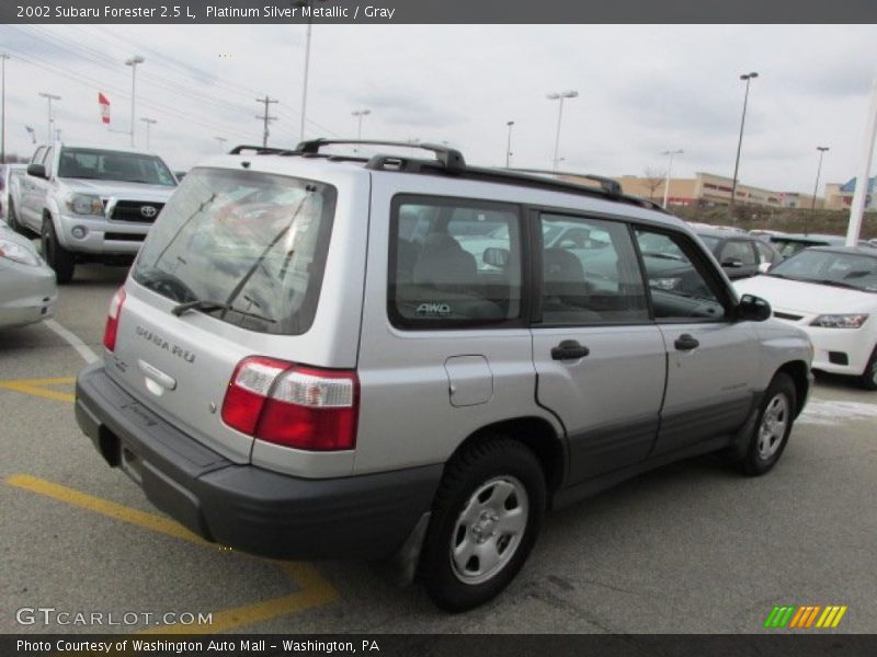 Platinum Silver Metallic / Gray 2002 Subaru Forester 2.5 L