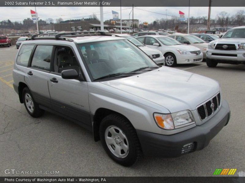 Platinum Silver Metallic / Gray 2002 Subaru Forester 2.5 L