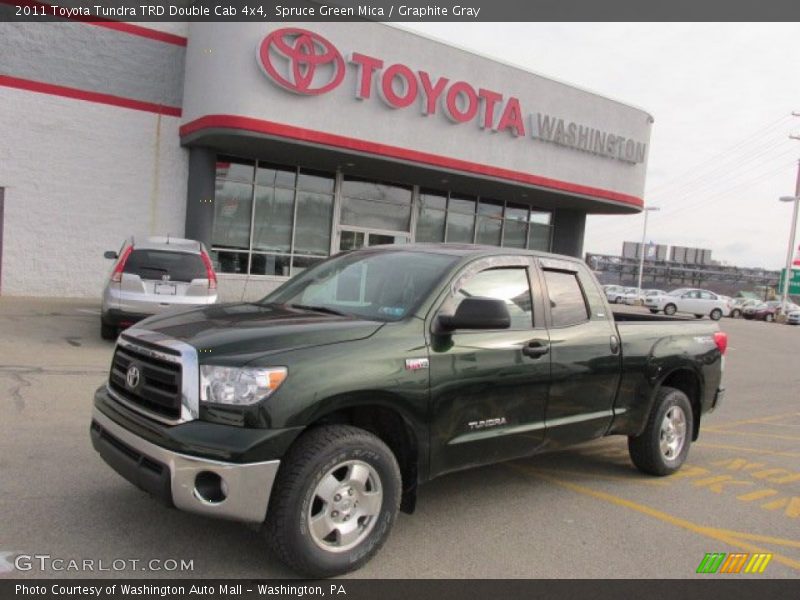 Spruce Green Mica / Graphite Gray 2011 Toyota Tundra TRD Double Cab 4x4