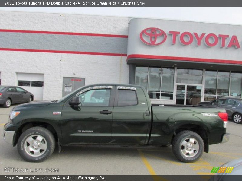 Spruce Green Mica / Graphite Gray 2011 Toyota Tundra TRD Double Cab 4x4