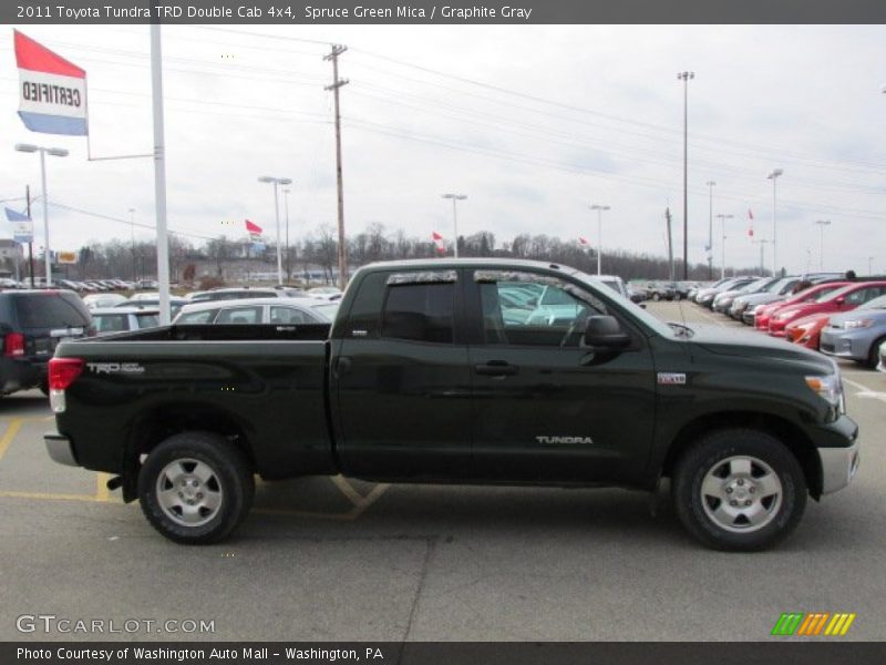 Spruce Green Mica / Graphite Gray 2011 Toyota Tundra TRD Double Cab 4x4