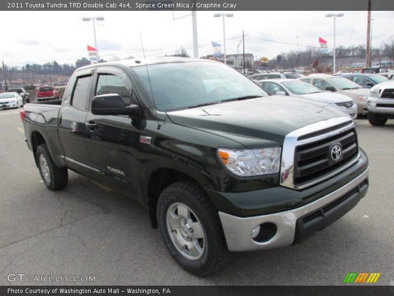 Spruce Green Mica / Graphite Gray 2011 Toyota Tundra TRD Double Cab 4x4