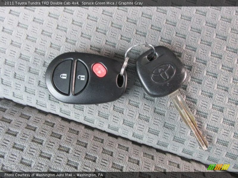 Spruce Green Mica / Graphite Gray 2011 Toyota Tundra TRD Double Cab 4x4