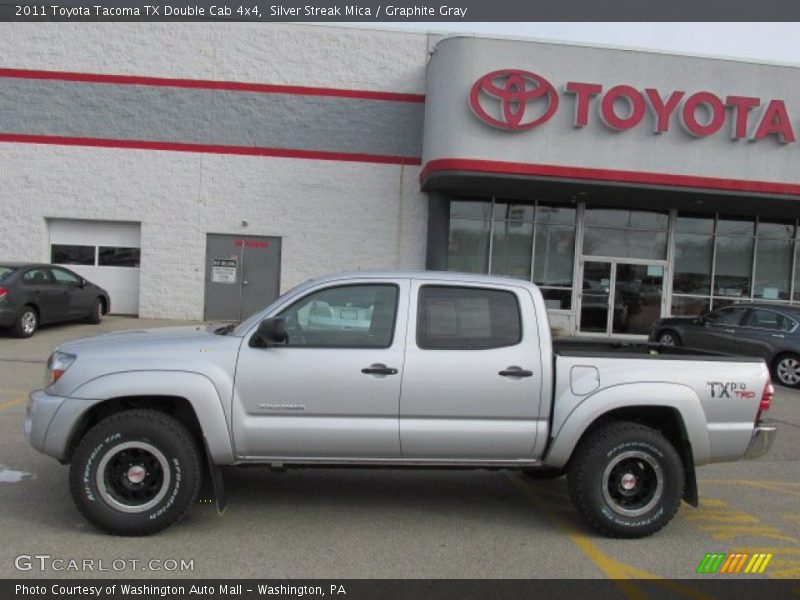  2011 Tacoma TX Double Cab 4x4 Silver Streak Mica