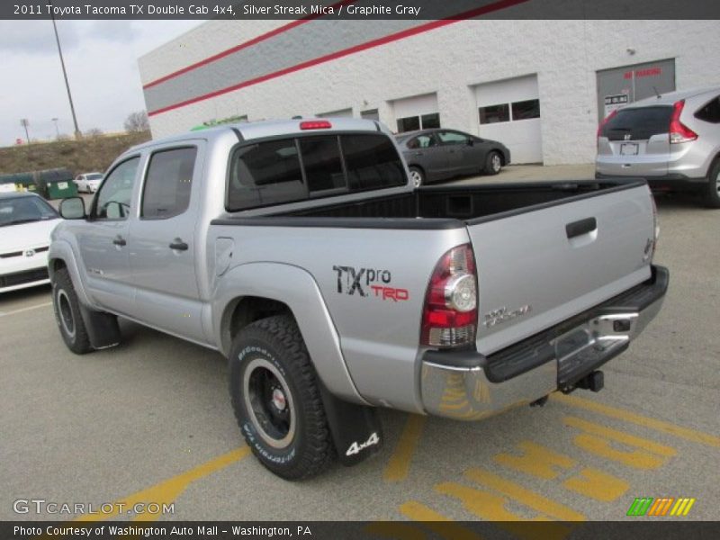 Silver Streak Mica / Graphite Gray 2011 Toyota Tacoma TX Double Cab 4x4