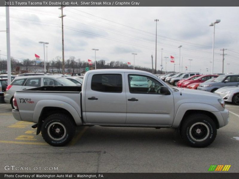 Silver Streak Mica / Graphite Gray 2011 Toyota Tacoma TX Double Cab 4x4