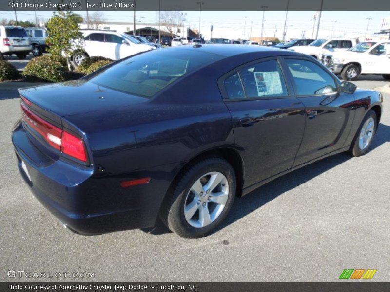 Jazz Blue / Black 2013 Dodge Charger SXT