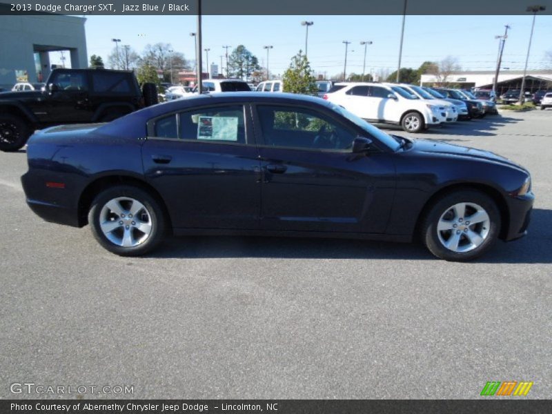 Jazz Blue / Black 2013 Dodge Charger SXT