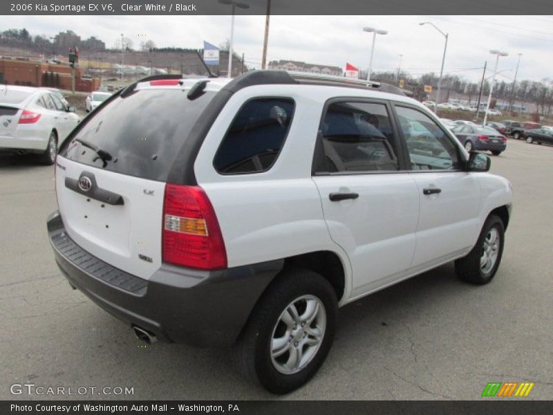 Clear White / Black 2006 Kia Sportage EX V6