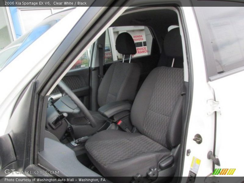 Clear White / Black 2006 Kia Sportage EX V6