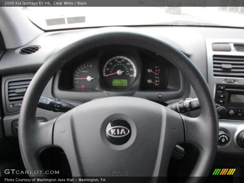 Clear White / Black 2006 Kia Sportage EX V6