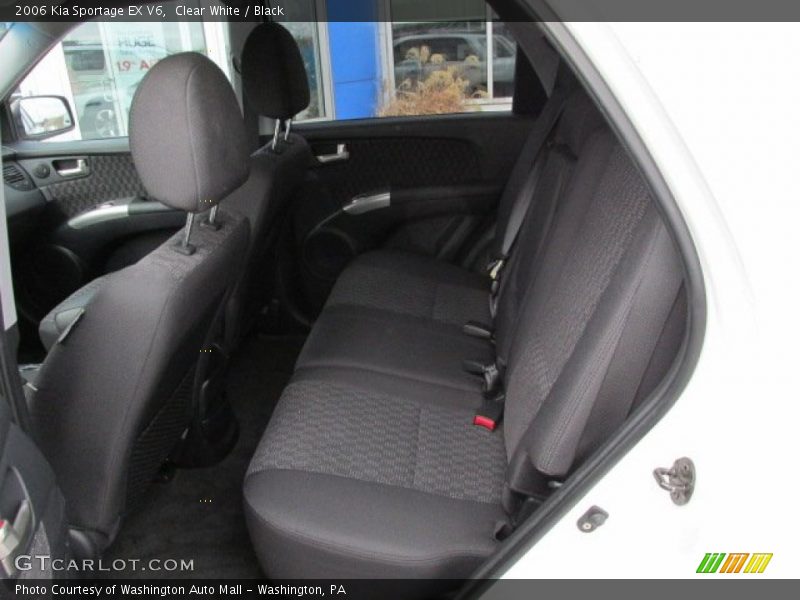 Clear White / Black 2006 Kia Sportage EX V6