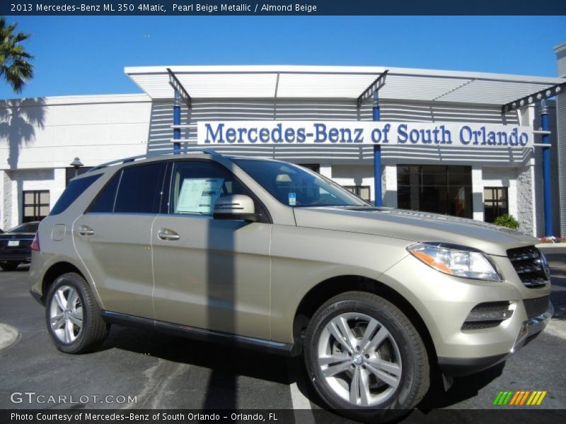 Pearl Beige Metallic / Almond Beige 2013 Mercedes-Benz ML 350 4Matic